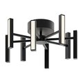 Afx Indra 16-in. LED Semi-Flush Mount, Black IDRC16LAJUDBK